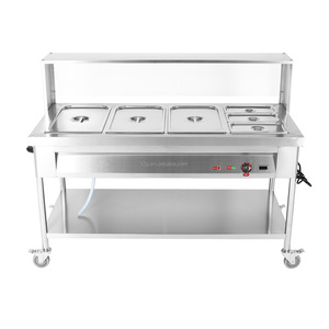 Chauffe-Plats Électrique de Comptoir en Acier Inoxydable 6 Bacs – Présentoir Alimentaire Chaud pour Buffet, Restaurant, Équipement de Restauration Commerciale, Bain-Marie - Product Image 6