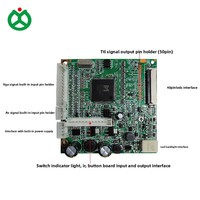 JX/OEM Kleine LCD-Steuerplatine VGA 2*CVBS LVDS RGB Unterstützt Max. Auflösung 1366x768 7'~10,1 Zoll Display 5-Tasten-Menü +12VDC