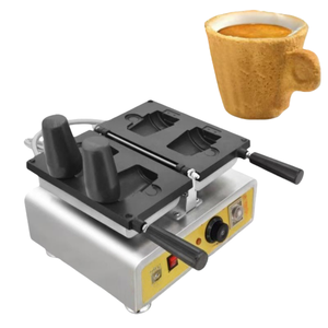 เครื่องทำวาฟเฟิลรูปถ้วยกาแฟ, เครื่องทำถ้วยชาแบบกินได้, เครื่องปิ้งขนมปัง, ถ้วยช็อกโกแลต, ไอศกรีม, ชา, กาแฟ, เครื่องทำถ้วยทรงกรวย - Product Image 2