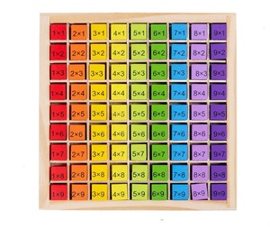 Wooden Multiplication Board <strong>Game</strong> 81 <strong>Cubes</strong> Blocks Montessori 9*9 Times Table Tray with Answers Preschool Learning Toys Gift - Product Image 4