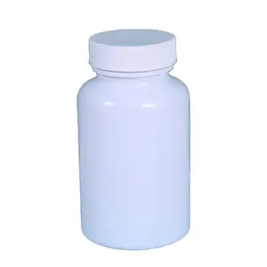Botella de plástico con tapón de rosca para pastillas, cápsula de plástico para pastillas de 80ml, 100ml, 120ml y 150ml, color ámbar y verde, disponible