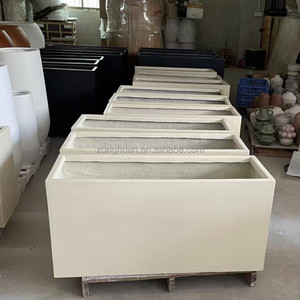 Grande vetro per piante, alto <span class=keywords><strong>fioriera</strong></span> interna con piante artificiali, vasi giganti per hotel e centro commerciale - Product Image 6