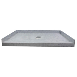 Vente directe usine : Plateau de <span class=keywords><strong>douche</strong></span> PVC 60 x 32 pouces prêt <span class=keywords><strong>à</strong></span> l'emploi avec drain central et <span class=keywords><strong>bac</strong></span> de <span class=keywords><strong>douche</strong></span> <span class=keywords><strong>en</strong></span> <span class=keywords><strong>plastique</strong></span> gris carrelable pour salle de bain - Product Image 1