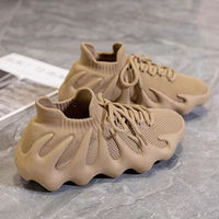 Chaussures athlétiques en tricot en forme de pieuvre à la mode Baskets de marche à semelle souple antidérapantes