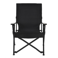 Chaise de camping pliable et inclinable à angle réglable pour pique-nique et pêche, chaise de plage portable pour barbecue avec accoudoir