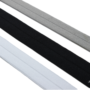 Chất lượng cao Nylon <span class=keywords><strong>Polyester</strong></span> Khóa cạnh sang trọng ribbing chống trượt gấp vải đàn hồi cho đồ lót thể thao hành lý dây đai - Product Image 1