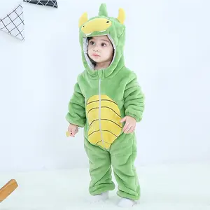 Cutes heep Großhandel 3D Cartoon Ropa De Bebe Kleinkind Mädchen Halloween Winter Jungen Neugeborene Baby Kleidung Stram pler