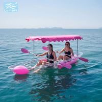 Sac flottant latéral pour siège de kayak Crystal, pare-soleil Bimini avec pagaie double pour photomaton, en stock de Chine Lumark Wonderful