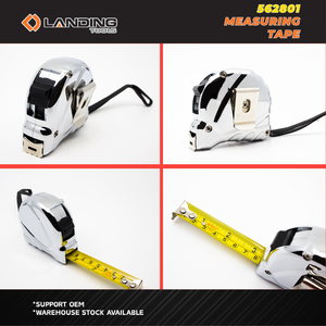 Professional 5m <b>Tape</b> <b>Measure</b> with Auto Lock and Chrome Finish for Construction and Interior Design - Product Image 3