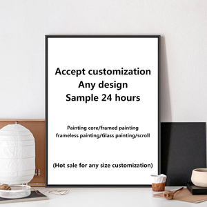 Nhà Máy Bán Buôn Tùy Chỉnh Bất Kỳ Vải In Phong Cách Mỹ Đơn Giản Thư Giãn Tâm Trạng Bức Tranh Tường Vẽ Tranh Nghệ Thuật Hình Ảnh - Product Image 4