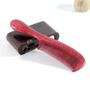 หวีไม้สีม่วง ไม้จันทน์ขนาดใหญ่ นวดจัดแต่งทรงผม ใช้ในบ้าน - Product Image 2