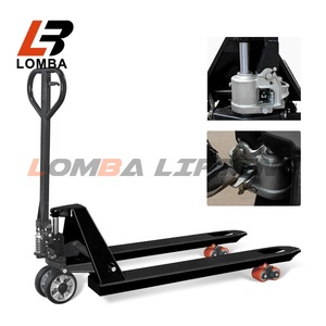 Transpallet Idraulico Manuale LOMBA BY-A da 3 Tonnellate con Ruote in PU Solido per la <span class=keywords><strong>Movimentazione</strong></span> <span class=keywords><strong>Merci</strong></span> - Product Image 2