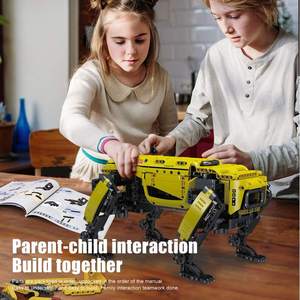 Kit de construction de robot chien télécommandé Mould King 15075 jaune, programmable par application, jouet STEM, module d'alimentation, modèle éducatif, cadeau pour enfants de 8 ans et plus - Product Image 3
