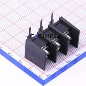 KF65R-11.0-3P Barrier Terminal Block Bent Lead Through Hole,P=11mm Connector Two Sides 11mm 1x3P Right Angle Pin - Product Image 1