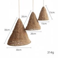 Pantalla de Lámpara Bohemia Tejida a Mano, Adorno Colgante de Techo, Cubierta de Lámpara de Macramé, Decoración para Interiores de Casas y Restaurantes