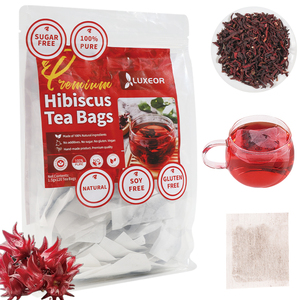 Bolsitas de Té de Hibisco, 120 Paquetes, Té de Flor de Berenjena y Hibisco, <span class=keywords><strong>para</strong></span> Reducir la Presión Arterial y <span class=keywords><strong>el</strong></span> Colesterol - Product Image 1