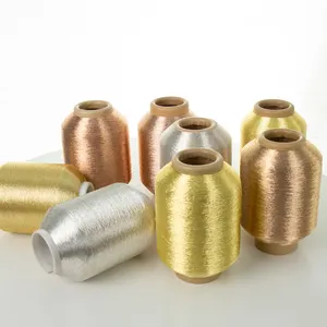 Migliore qualità per marocco e marocco Fil metalliq prezzi più bassi diretti in fabbrica oro puro colori argento puro filato metallico