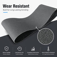 Bande abrasive en carbure de silicium noir haute dureté, grain uniforme, pour ponçage et polissage du bois – Approvisionnement direct usine