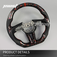 Untuk Mazda 3 CX-30 MX-30 CX-50 2019-2026 Setir Mobil Serat Karbon Forged Merah Kustom, Upgrade Interior Sport