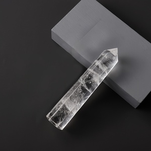 หินควอตซ์ใสธรรมชาติขายส่ง รูปทรงหอคอย เป็นมิตรกับสิ่งแวดล้อม สำหรับบำบัดรักษา งานแกะสลัก ของตกแต่งห้อง ของขวัญ หินมงคล - Product Image 4