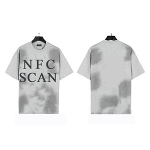 NFC เสื้อยืดแขนสั้นพิมพ์ลายดาวผ้าฝ้าย100% วินเทจคุณภาพสูงสำหรับบุรุษ - Product Image 2