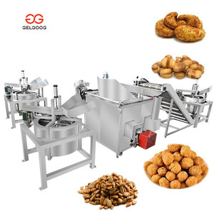 Máquina Industrial de Fritura Continua de Cacahuetes y Frutos Secos, Nueva, a Gas, Precio Económico, 1 Año de Garantía, Cilíndrica, para la Elaboración de Frutos Secos Mixtos Fritos - Product Image 1