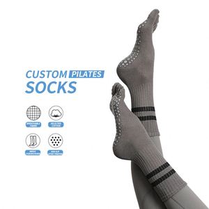 2024 Custom Gymnastic Yoga Pilates <b>Trainer</b> Sticky Non-slip Sport Socks With extra Grip - Product Image 1