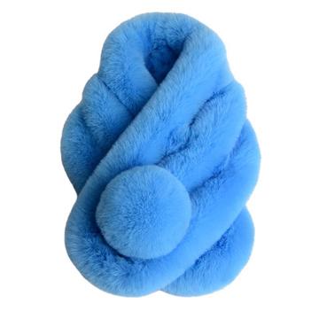 Лидер продаж на Amazon, шарф с меховым воротником для женщин, шарфы из искусственного меха, шейный плед для осенне-зимнего платья пальто