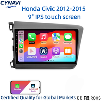 Autoradio pour Civic 2012-2015 avec CarPlay sans fil et Android Auto, écran tactile OLED 9 pouces, GPS intégré, Android 15
