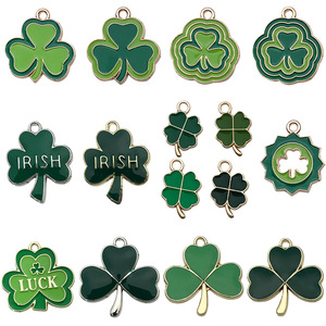 Irish Lucky Grass DIY Accesorios Trébol Sombrero Oktoberfest Collar Colgante Llavero Pequeño - Product Image 5