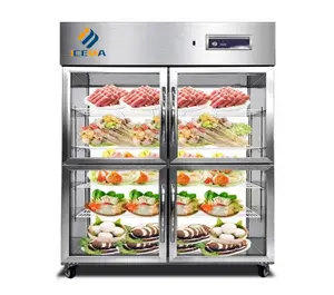 Commercial Refrigerator stainless steel kitchen freezers frozen four-door upright freezer factory produced special price