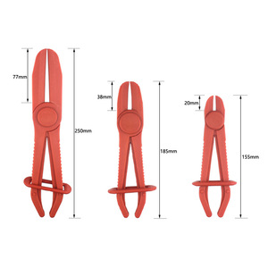 Plastic Oil Pipe Clamp <b>Pliers</b> 3 Piece <b>Set</b> For Auto Repair - Product Image 3