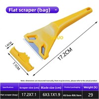 Raclette de nettoyage plate multi-usages en stock, directement de l'usine ; Outil de lissage de joint et d'épandage de mastic de nouvelle génération ; Compact