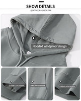 Cepler performans tişörtü 260GSM Terry saf pamuk kapüşonlu erkekler için Premium kalite Golf Hoodie