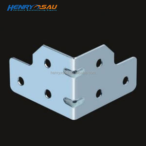 Renforcé robuste coin Brace L support coin protecteur <span class=keywords><strong>garde</strong></span> boîtier pince clip 6 trous pour transit route cas coffre - Product Image 6