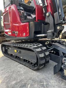 Excavadora de cadenas compacta Yanmar17 usada para paisajismo, agricultura y construcción rural - Product Image 6