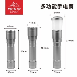 ไฟฉายซูม LED แบบชาร์จไฟได้แบบพกพาความสว่างสูงลำแสงยาวสำหรับการเดินป่าตั้งแคมป์สำรวจถ้ำการลาดตระเวนตกปลากลางคืน - Product Image 4