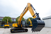 Excavadora de cadenas de 21 toneladas, 6.69 m de profundidad de excavación, motor Cummins de 112 kW, excavadora para movimiento de tierras y desarrollo de sitios