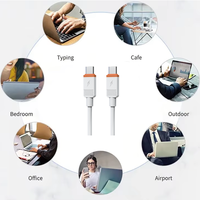 Câble de données de charge rapide neuf en PVC blanc, vente en gros d'usine, accessoires pour téléphone portable 1M/2M
