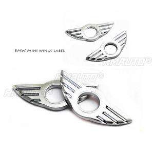 1 unidad de pegatinas de emblema de ala para el pino de bloqueo de puerta, accesorios para coche, para Mini Cooper Countryman R56 R50 R53 F56 F55 R60 R57 - Product Image 6