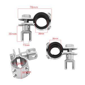 Reposapiés de aluminio cromado para <span class=keywords><strong>motocicleta</strong></span>, montaje de clavija de pie para moto Harley <span class=keywords><strong>BSA</strong></span> Triumph ATV Scooter - Product Image 6