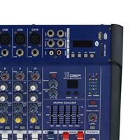 2000Watts 10 canaux mélangeur alimenté professionnel amplificateur de mixage amplificateur mélangeur audio