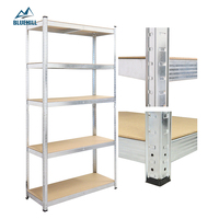 Étagères de stockage d'entrepôt durables, étagères métalliques, étagères de rangement en acier galvanisé pour la maison, étagères de magasin