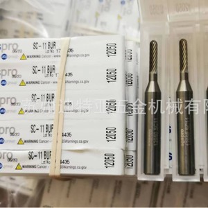 Sgspro Carbide Rotary File Sc-11 Bur 12Mm Single Flute For Mold Metal Cnc <b>Machining</b> Center - Product Image 1