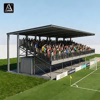 Gradins modulaires intelligents et personnalisables pour stade, terrain de football, événements en plein air, avec toit