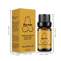 Crema y Aceite de Masaje Herbal para el Cuidado Íntimo Masculino, para la Reparación de la Próstata, Cuidado del Pene y Mejora Natural, Tamaño 10 ml, Crecimiento