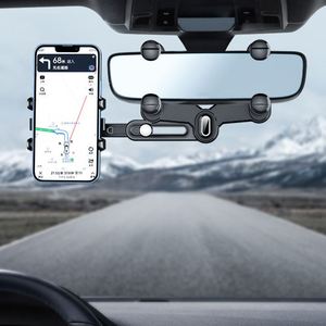 X422 New 360+ Rotatable <b>Foldable</b> and Retractable Rear <b>Mirror</b> Cell Phone Mount Holder for Car Mobile Phone Holder Stand - Product Image 3