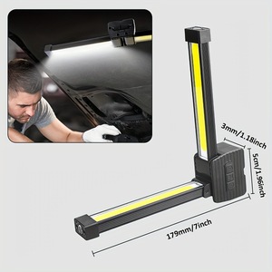 Lampe de travail LED Boruit |   Lampe de poche magnétique portable, torche à piles pour réparation automobile et utilisation d'urgence - Product Image 2