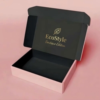Caja de Envío de Cartón Plegable Impresa Personalizada Profesional para Ropa, Diseñada para Comercio Electrónico y Transporte Seguro de Prendas