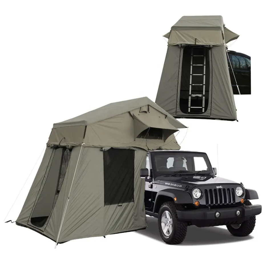 1 - 2 Person Full Coverage Camping Outdoor Mount Aluminium Chinese Car Roof Tents